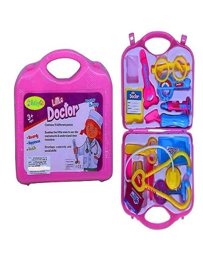QUILBOOL Doctor Play Set with Foldable Suitcase, Doctor Set Toy Game Kit,Compact Medical Accessories Toy Set Pretend Play Sets,Docter Kit Toy for Kids,Boys,Girls,Childrens,Multicolor - Image 1